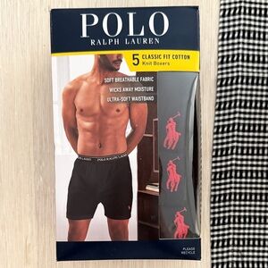 Polo Ralph Lauren Black Boxer Briefs with Red Logo